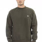 Green Cotton Men Sweater