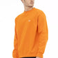 Orange Cotton Men Sweater