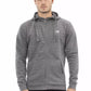 Gray Cotton Men Hoodie