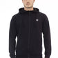Black Cotton Men's Hooded Sweatshirt