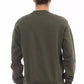 Green Cotton Men Sweater