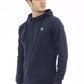 Blue Cotton Men Sweatshirt