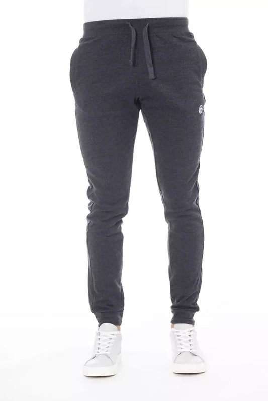 Gray Cotton Men's Sports Trouser