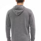 Gray Cotton Men Hoodie