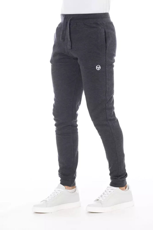 Gray Cotton Men's Sports Trouser
