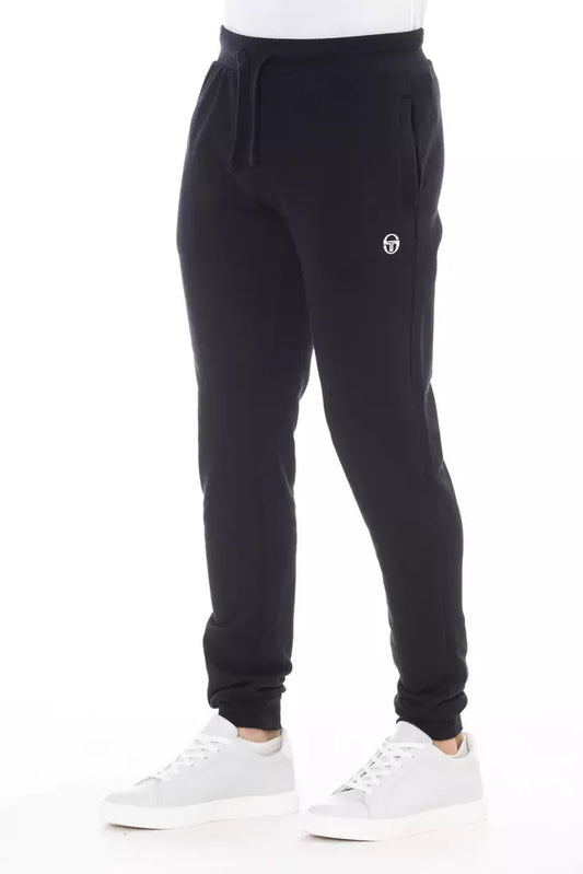 Black Cotton Men Trousers