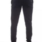 Black Cotton Men Trousers