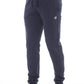 Blue Cotton Men Pants