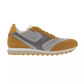 Orange Leather Men Sneaker