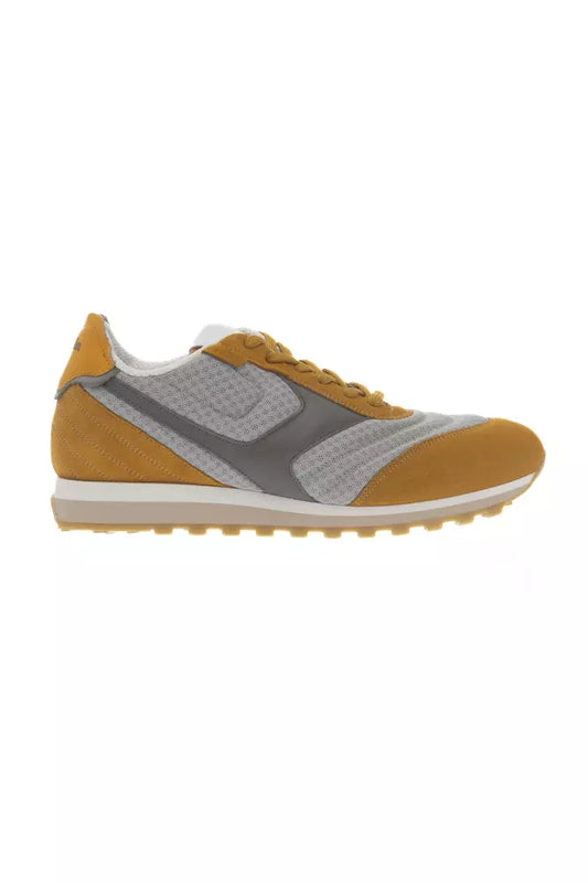 Orange Leather Men Sneaker