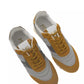 Orange Leather Men Sneaker