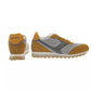Orange Leather Men Sneaker