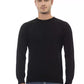 Black Viscose Men Sweater