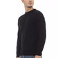 Black Viscose Men Sweater