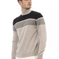 Beige Wool Men Sweater