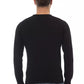 Black Viscose Men Sweater