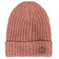 Chic Pink Melange Ribbed Beanie