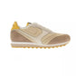Beige Leather Men Sneaker
