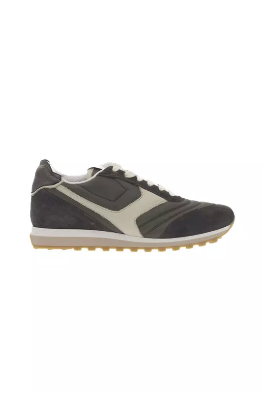 Green Leather Men Sneaker