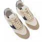 Beige Leather Men Sneaker