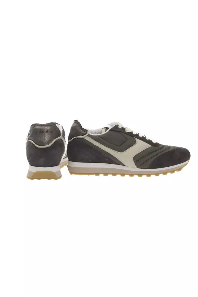 Green Leather Men Sneaker