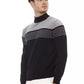 Black Viscose Men Sweater