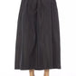 Brown Polyester Women Skirt