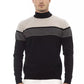 Black Viscose Men Sweater