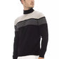 Black Viscose Men Sweater