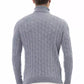 Light Blue Wool Men Sweater