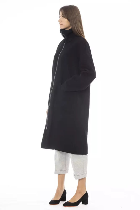 Black Wool Women Coat