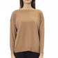 Beige Viscose Women Sweater