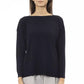 Blue Viscose Women Sweater