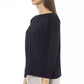 Blue Viscose Women Sweater