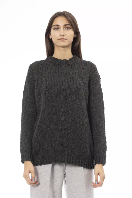 Green Alpaca Women Sweater