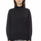 Black Merino Wool Women Sweater