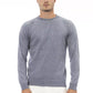 Light Blue Wool Men Sweater