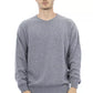 Light Blue Viscose Men Sweater