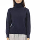 Blue Wool Women Sweater