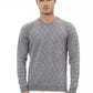 Gray Viscose Men Sweater