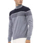 Light Blue Wool Men Sweater