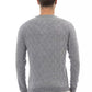 Gray Viscose Men Sweater
