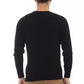 Black Viscose Men Sweater