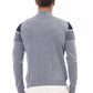 Light Blue Wool Men Sweater