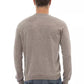 Beige Viscose Men Sweater