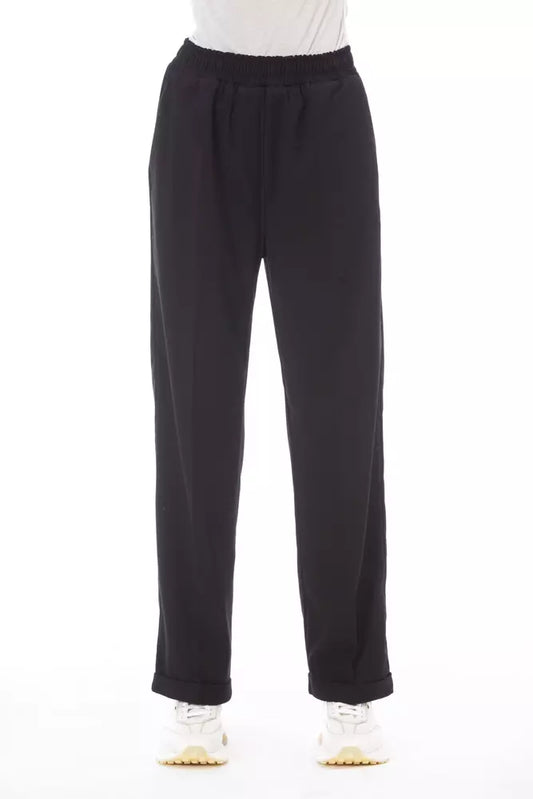 Black Polyester Women Pant