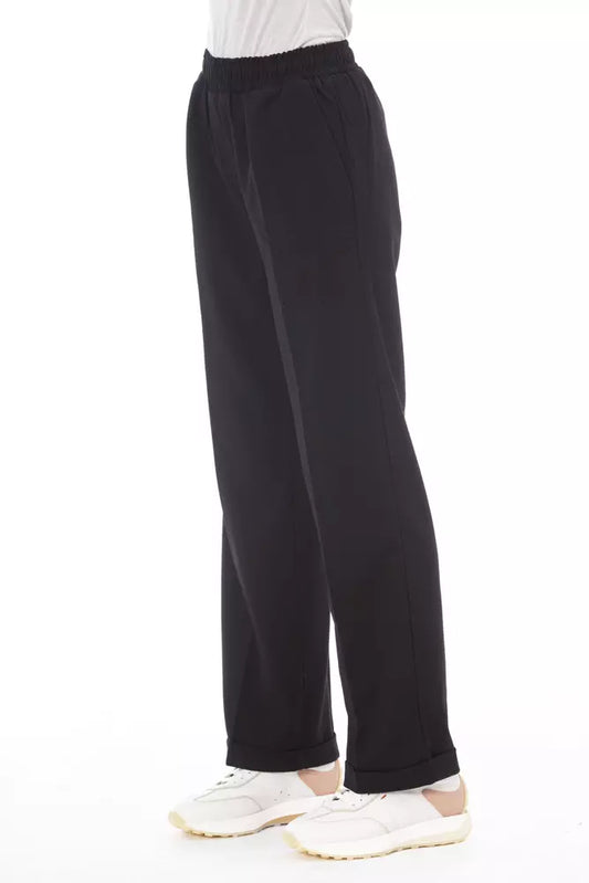 Black Polyester Women Pant