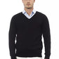 Black Wool Men Sweater