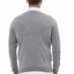 Gray Viscose Men Sweater