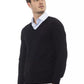 Black Wool Men Sweater